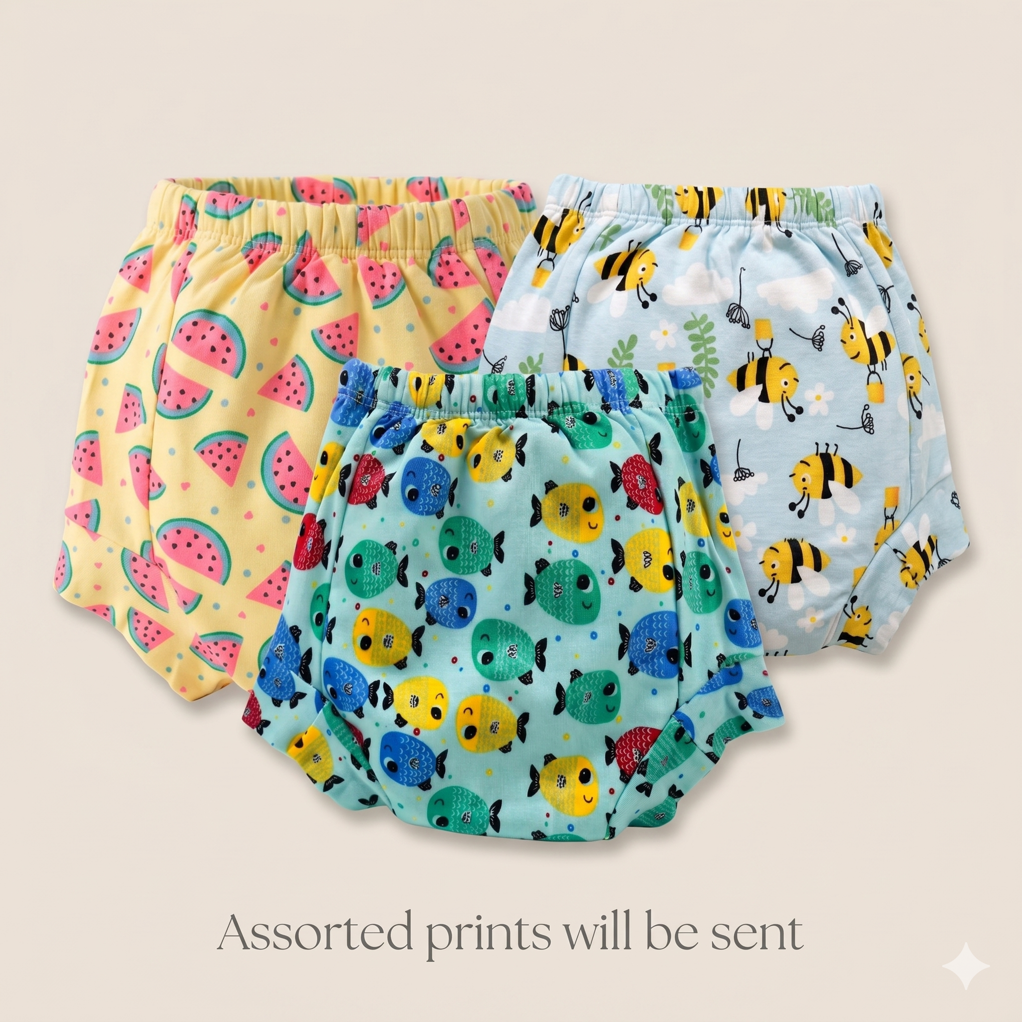 Padded Snugfit Underwear – Pack of 3 Mixed Designs