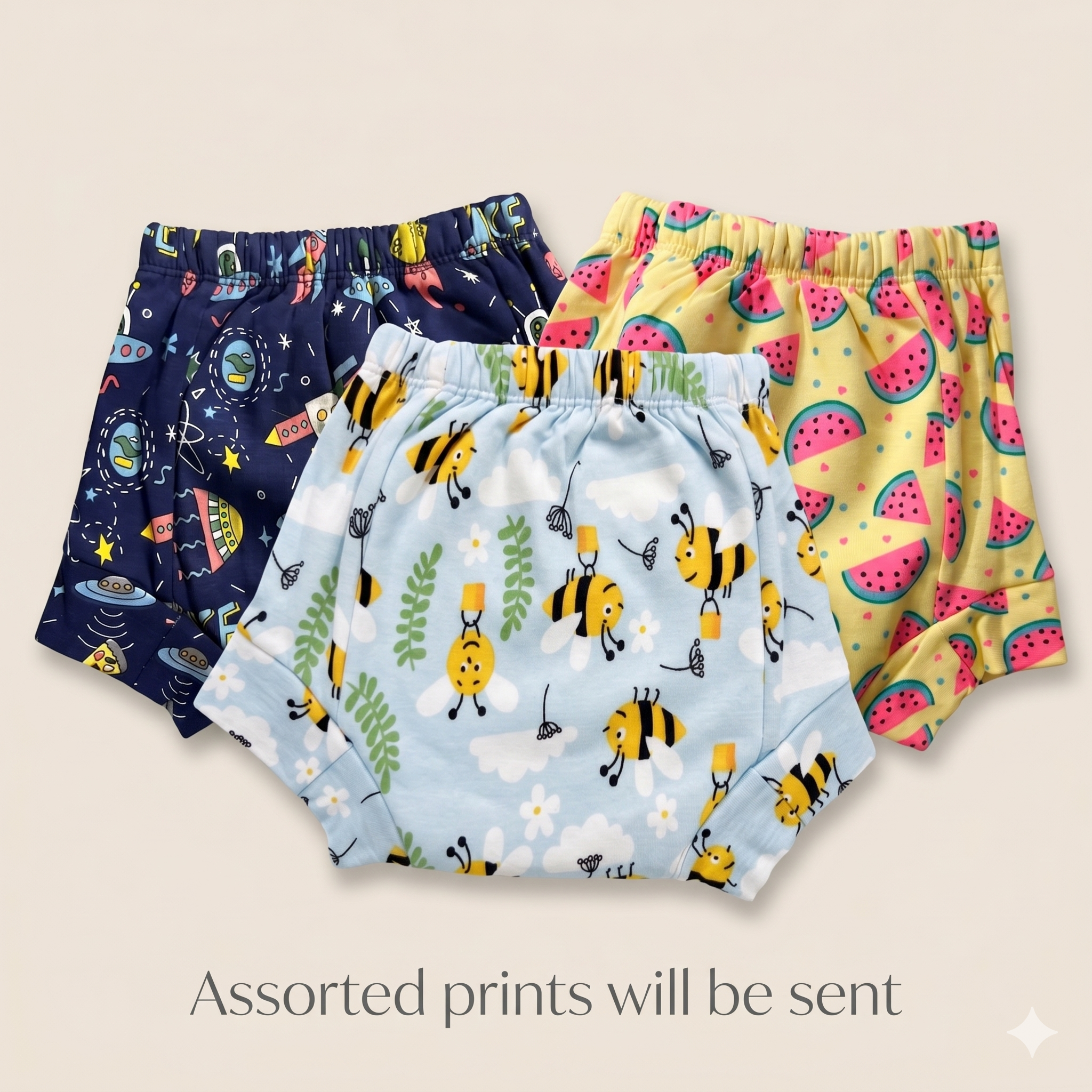 Padded Snugfit Underwear – Pack of 3 Mixed Designs