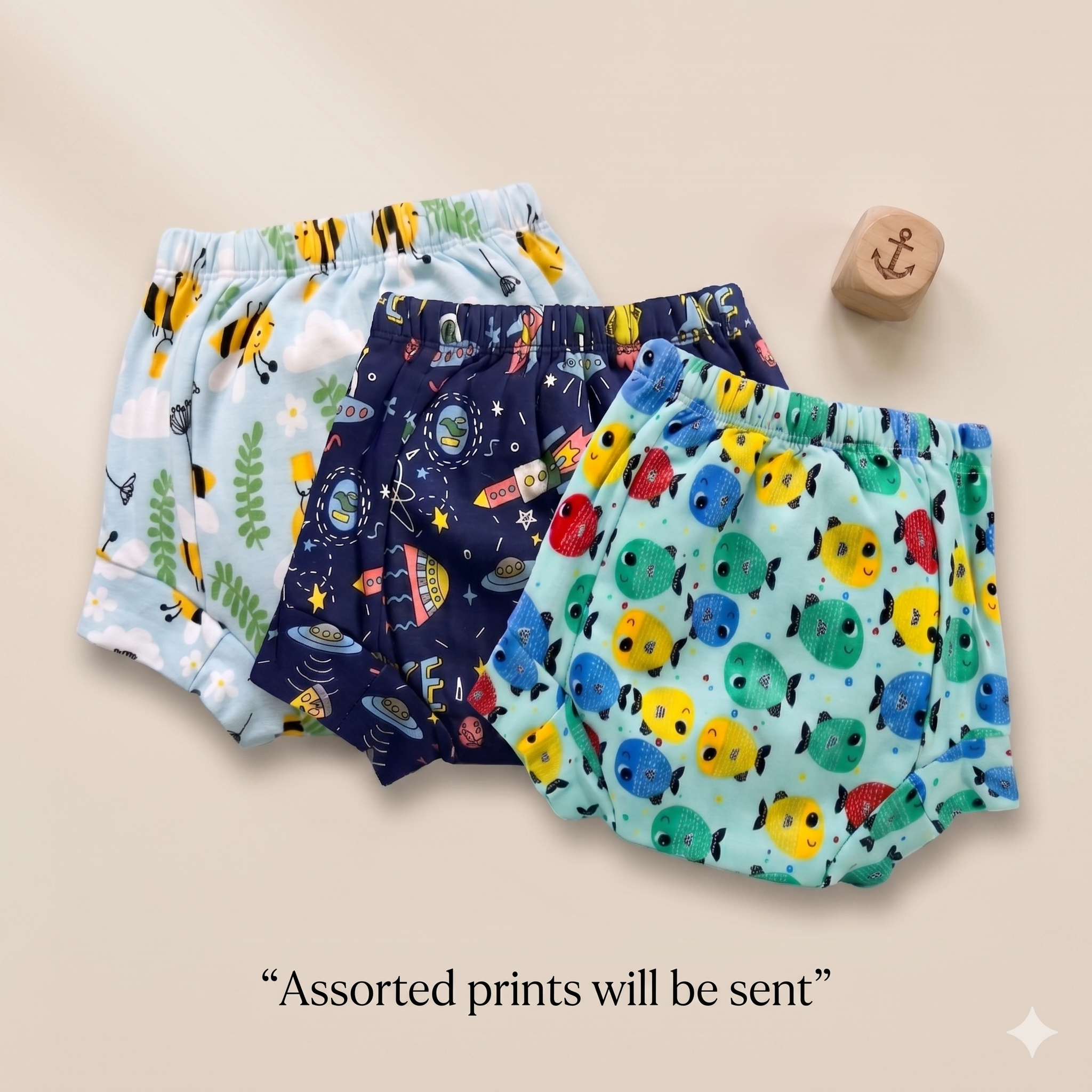 Padded Snugfit Underwear – Pack of 3 Mixed Designs