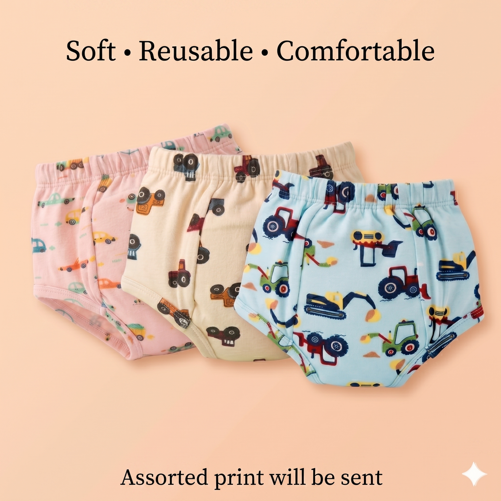 V-Cut Padded Underwear – Pack of 3 Mixed Designs