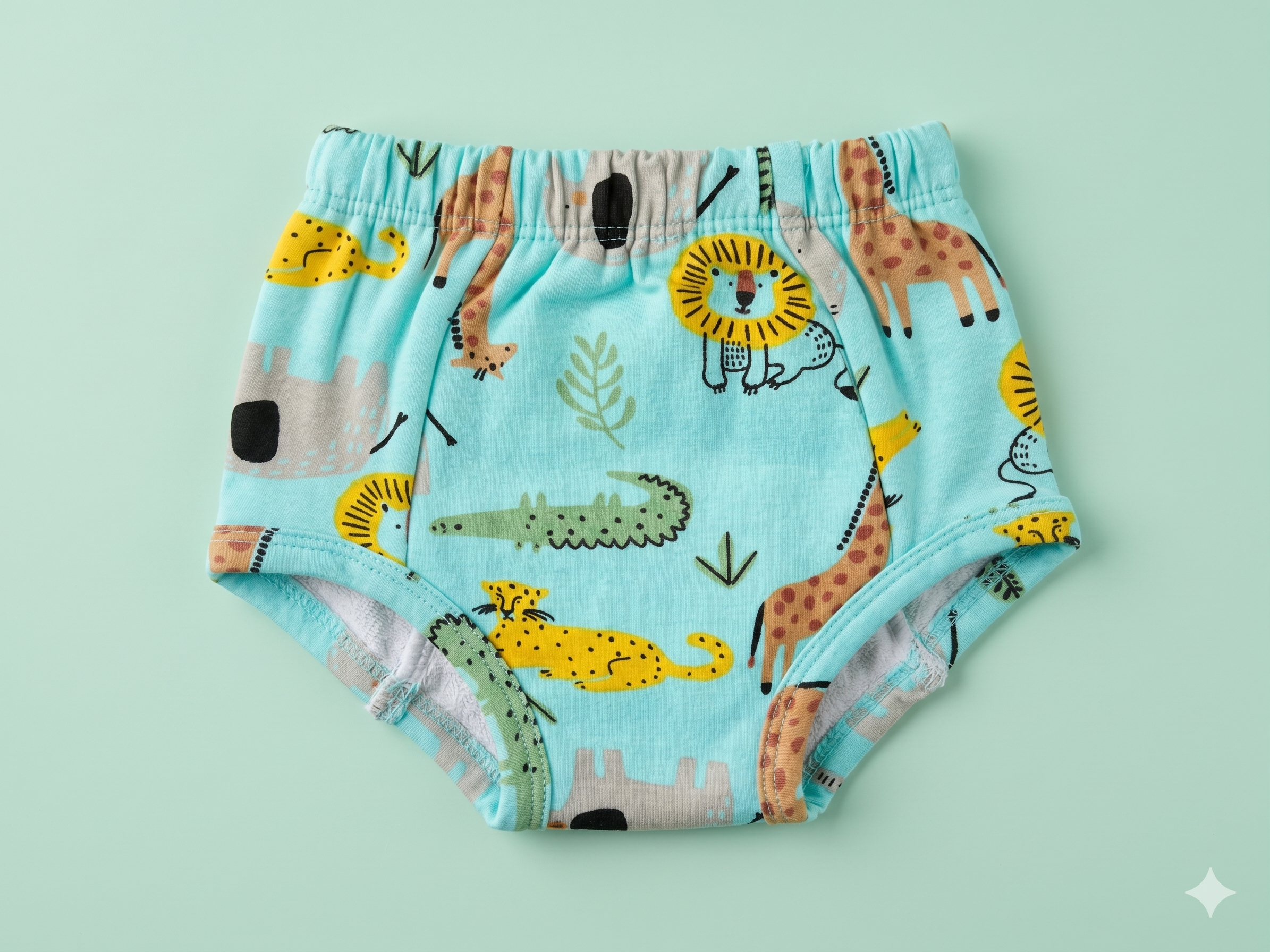 Padded Underwear - Blue Animal