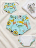 Padded Underwear - Blue Animals