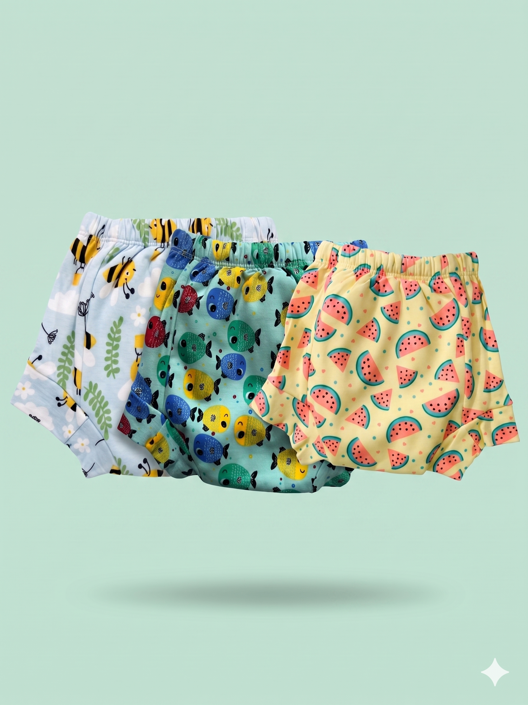 Padded Snugfit Underwear – Pack of 3 Mixed Designs