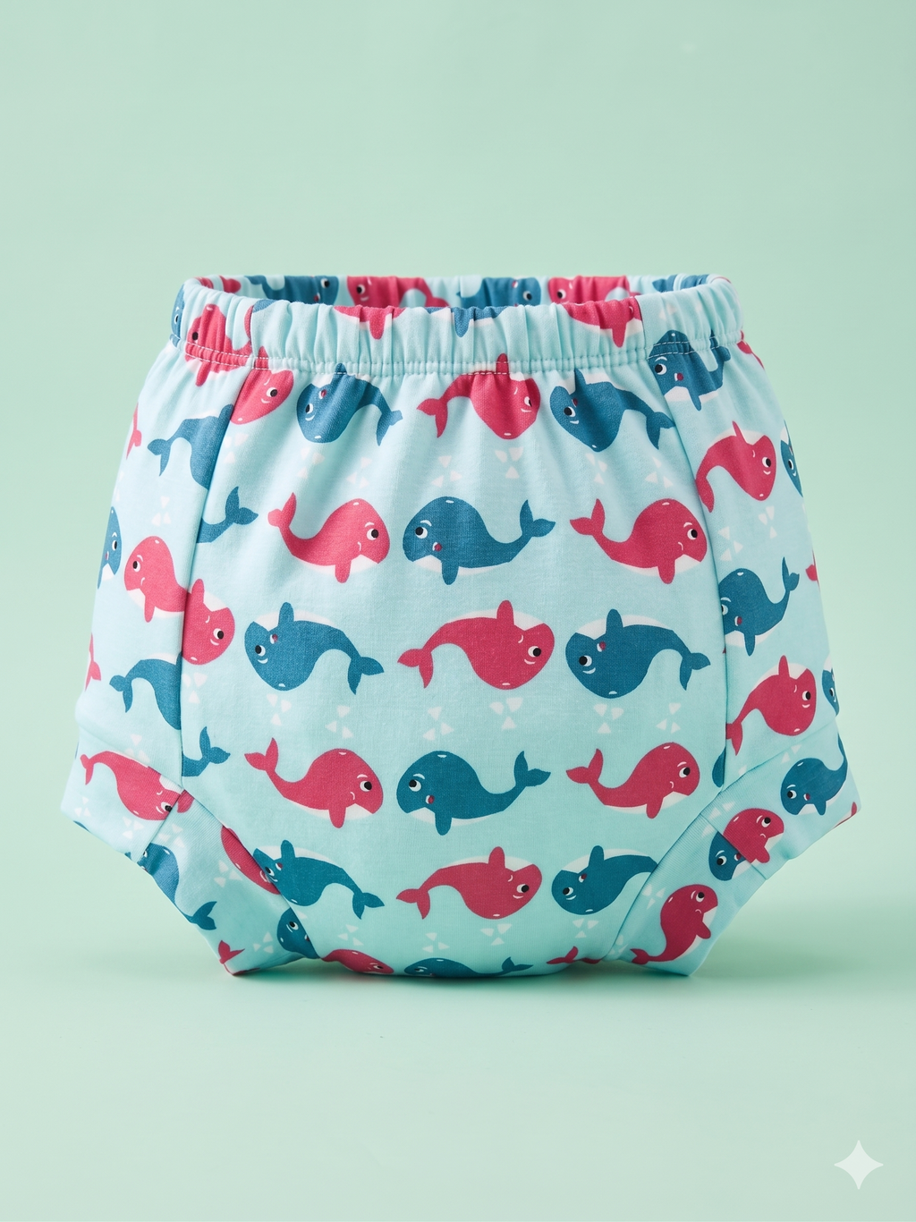 Padded Snugfit Underwear - Blue Whale