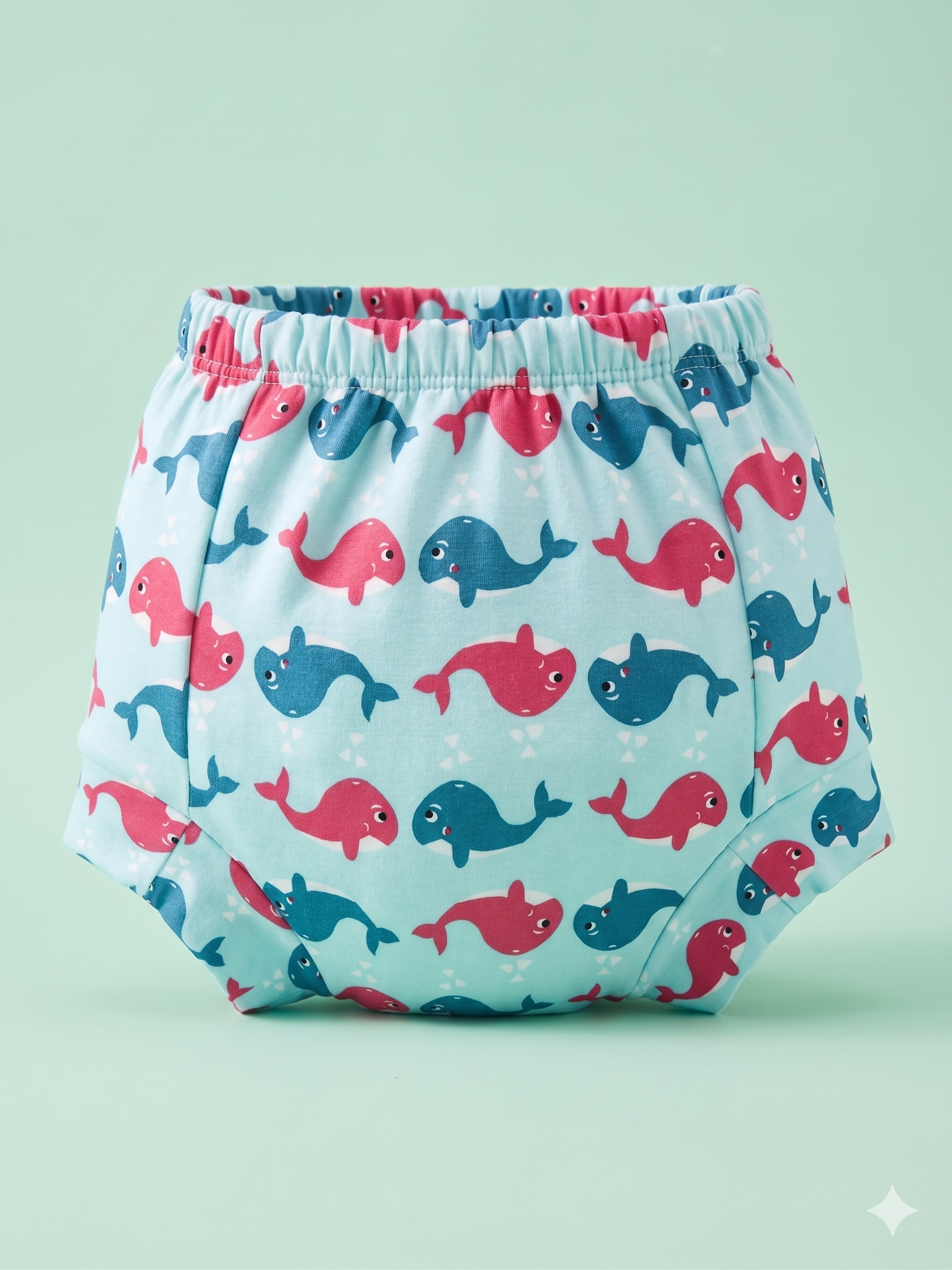 Padded Snugfit Underwear - Blue Whale