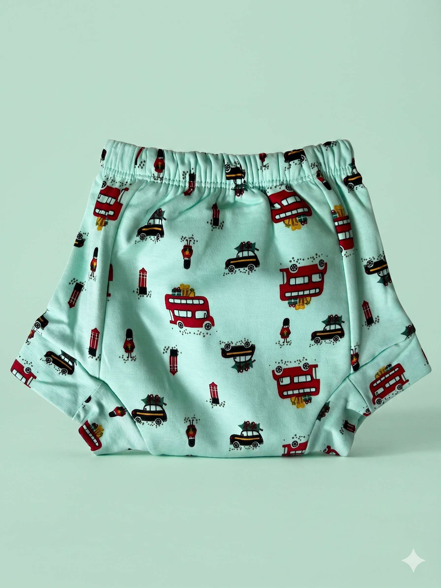 Padded Snugfit Underwear - Green Bus Car