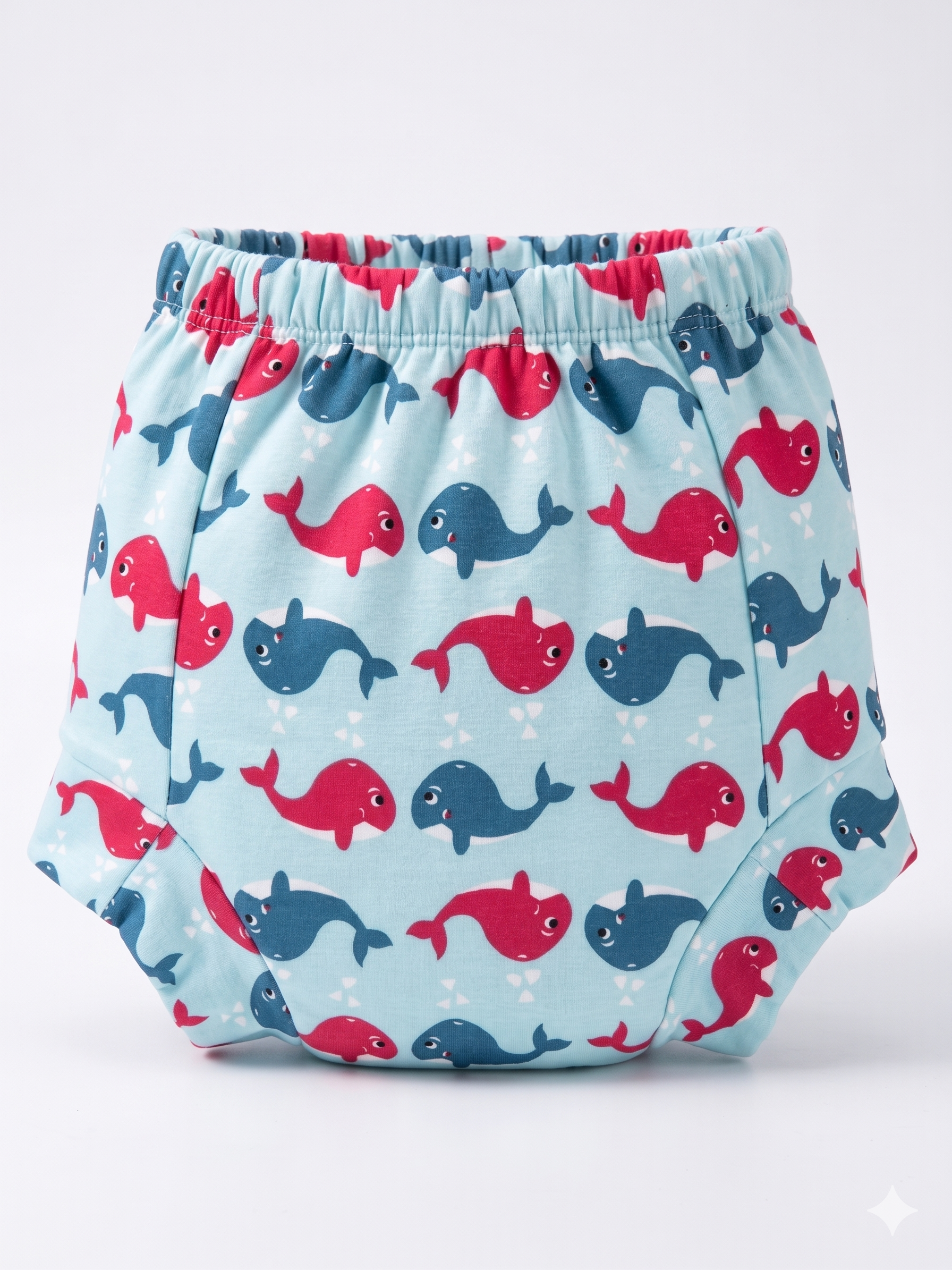 Padded Snugfit Underwear - Blue Whale