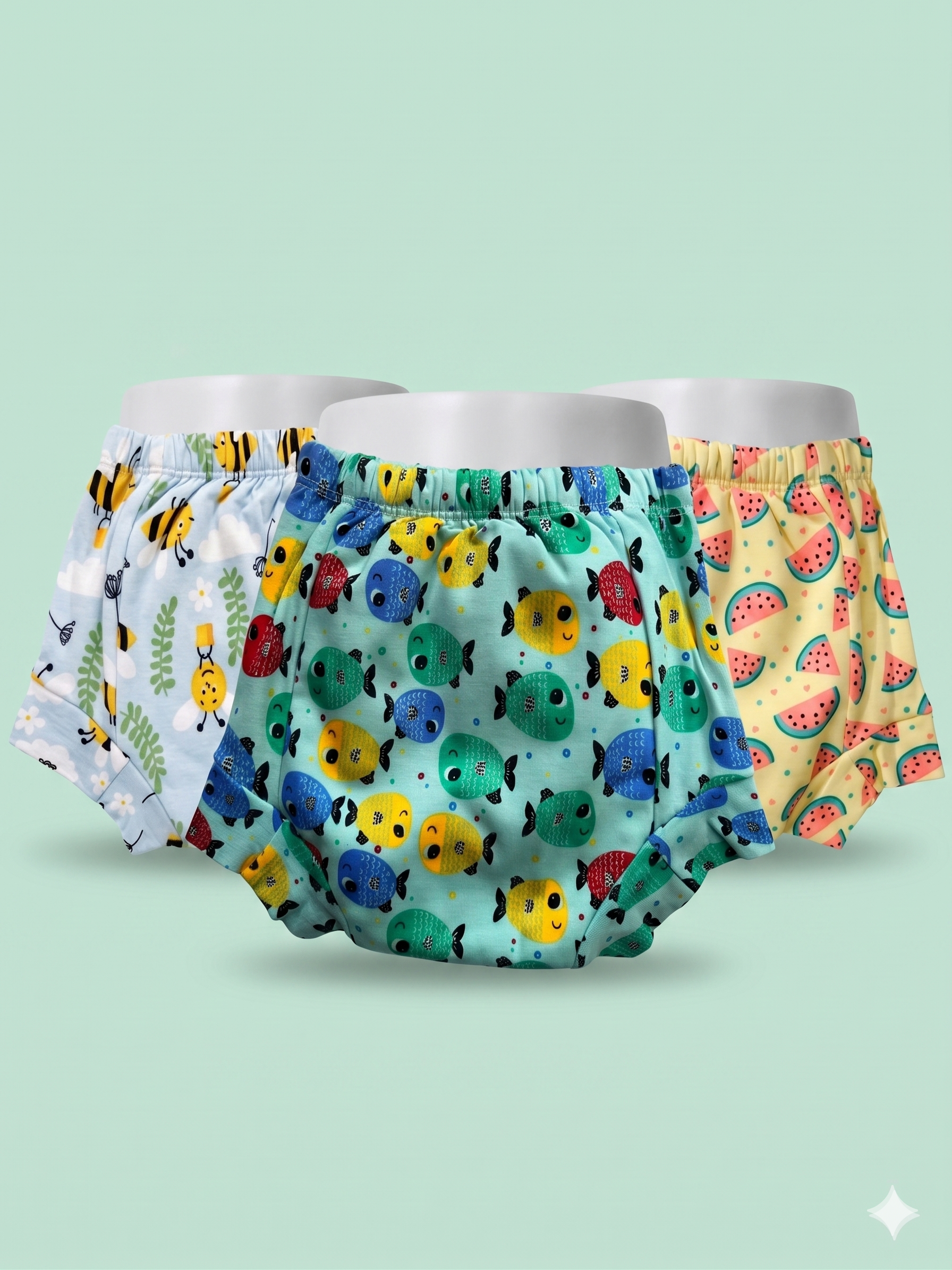Padded Snugfit Underwear – Pack of 3 Mixed Designs