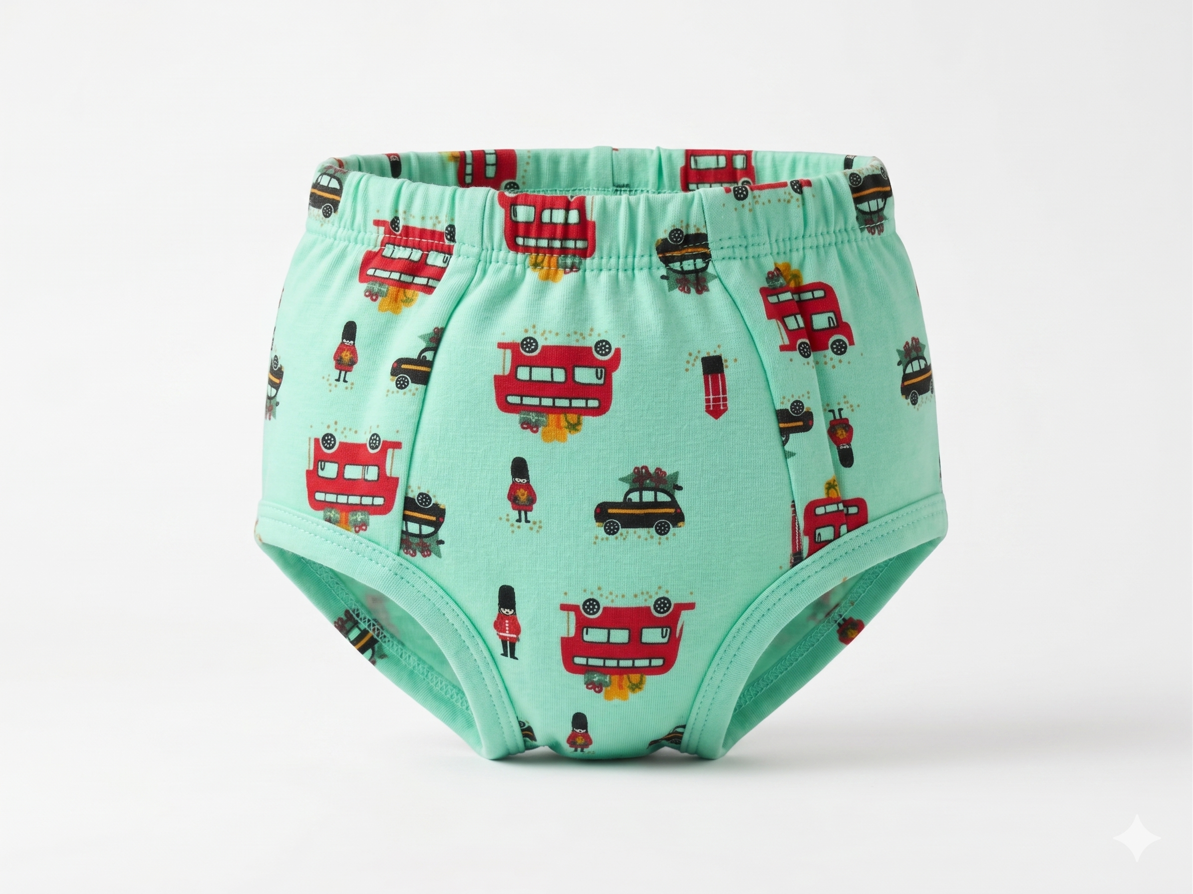 Padded Underwear - Green Bus Car