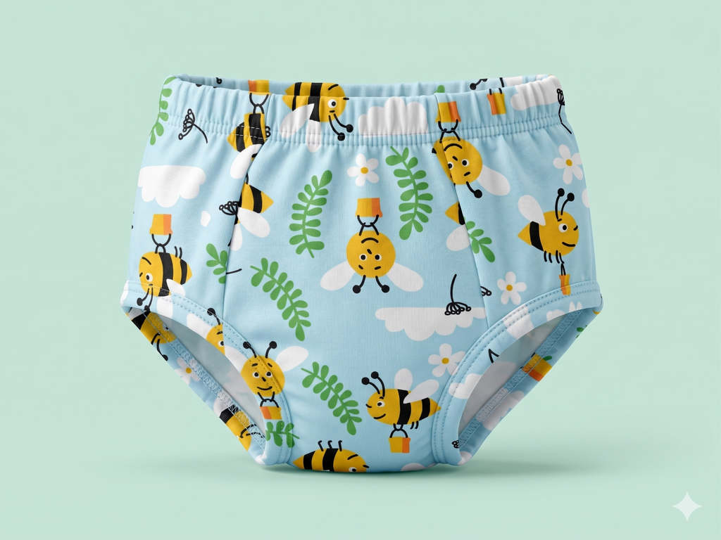 Padded Underwear - Blue Bee