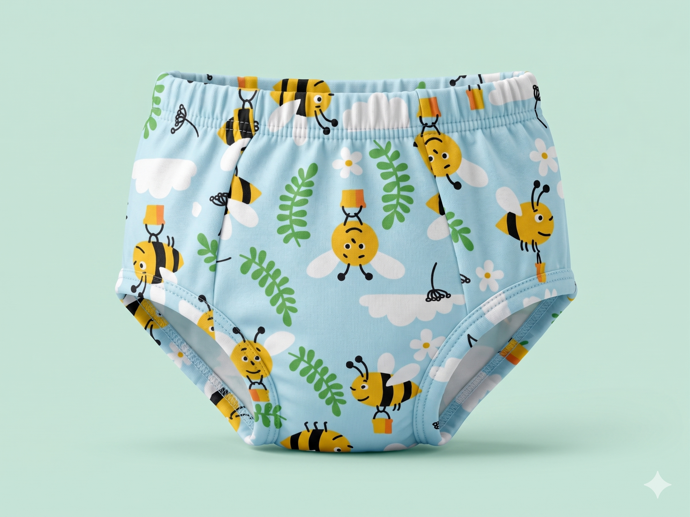 Padded Underwear - Blue Bee