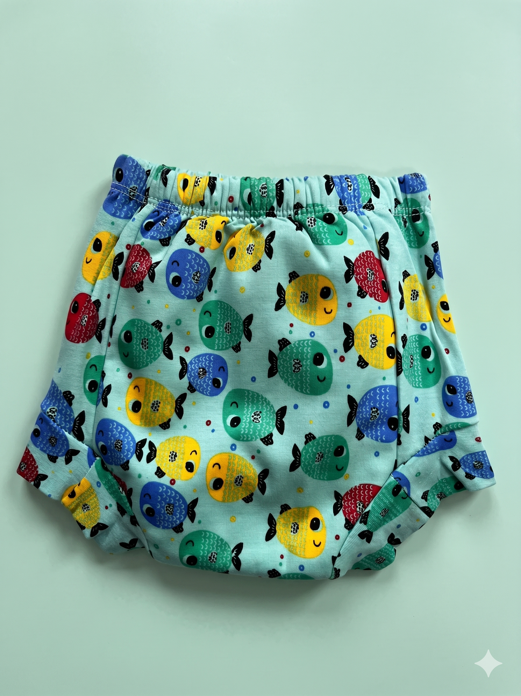 Padded Snugfit Underwear - Green Fish