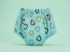 Padded Underwear - Blue Heart