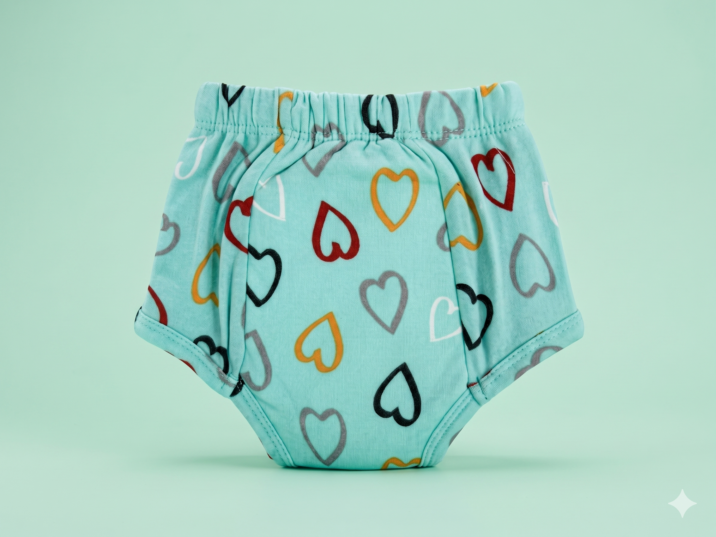 Padded Underwear - Blue Heart