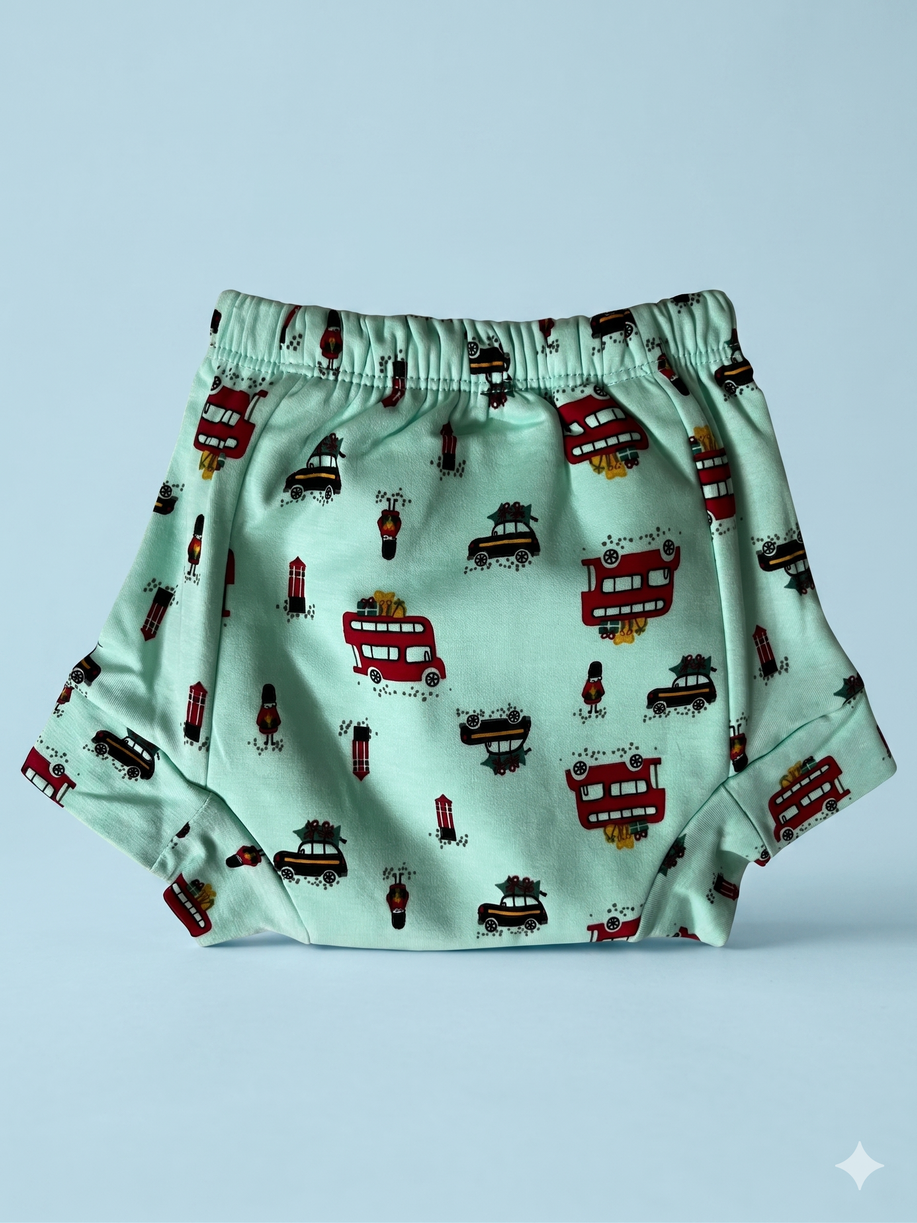 Padded Snugfit Underwear - Green Bus Car