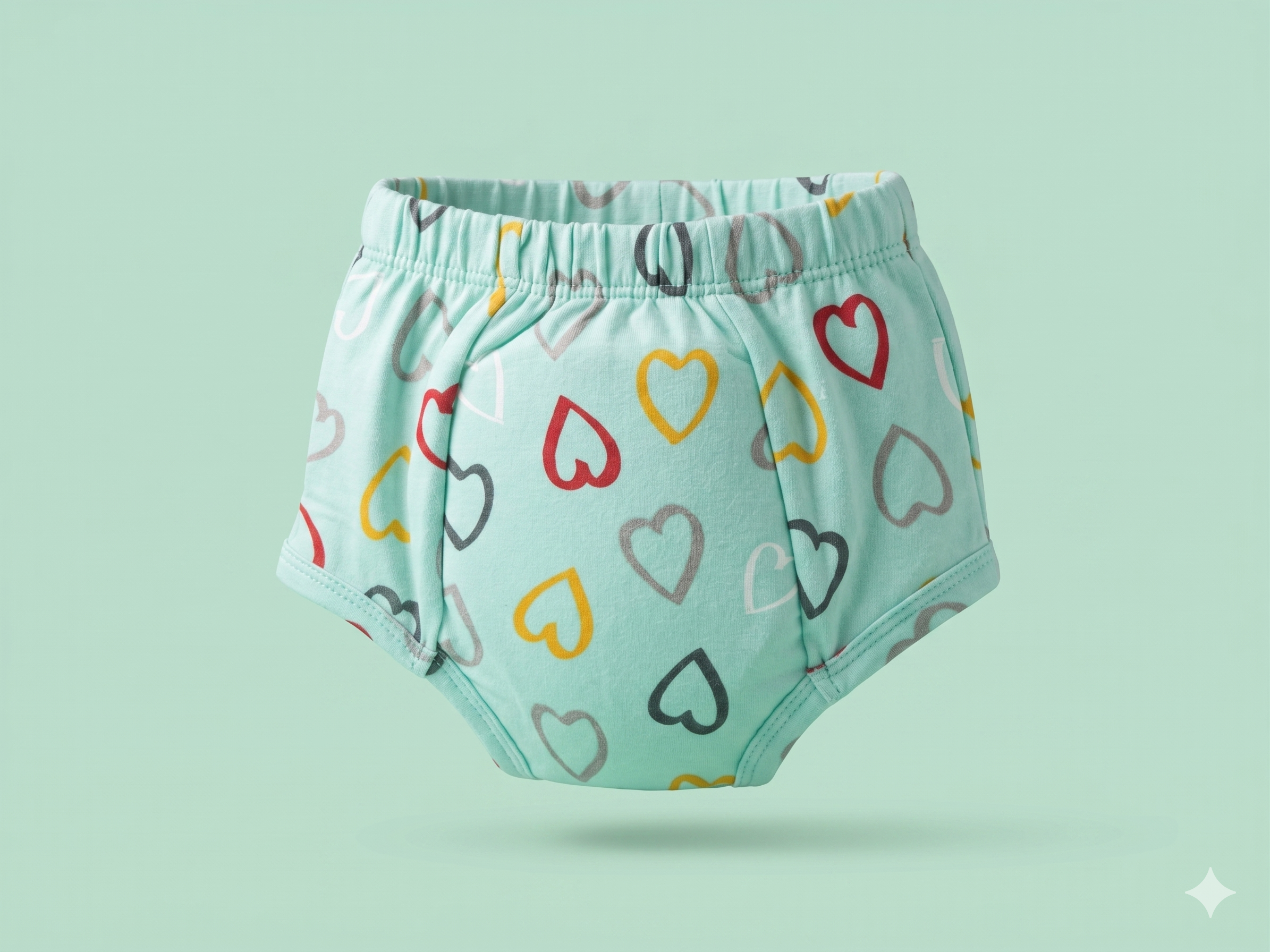 Padded Underwear - Blue Heart