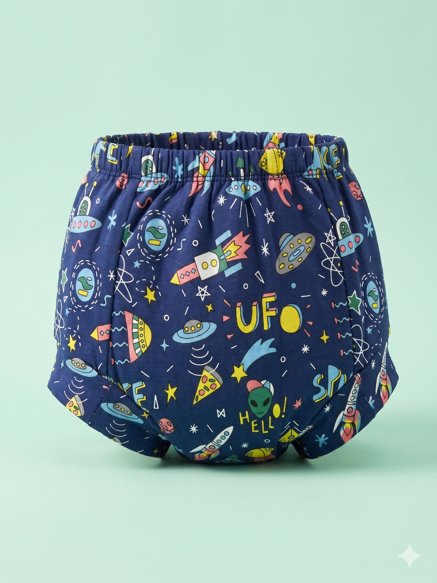 Padded Snugfit Underwear - Navy Alien